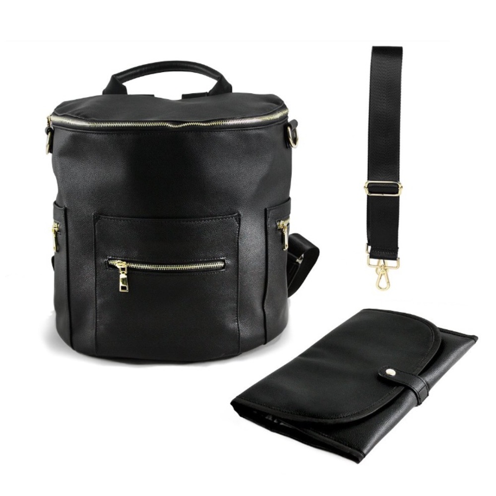 BandNew PU Leather Diaper Bag Backpack 🎒